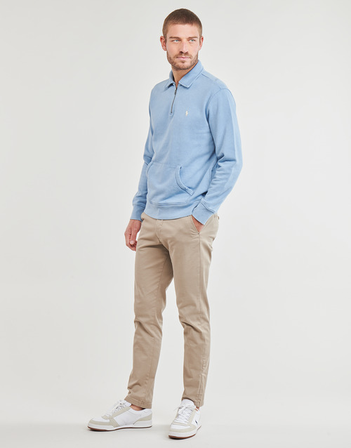 Polo Ralph Lauren - SWEATSHIRT DEMI ZIP EN MOLLETON Azul / Celeste / Azul