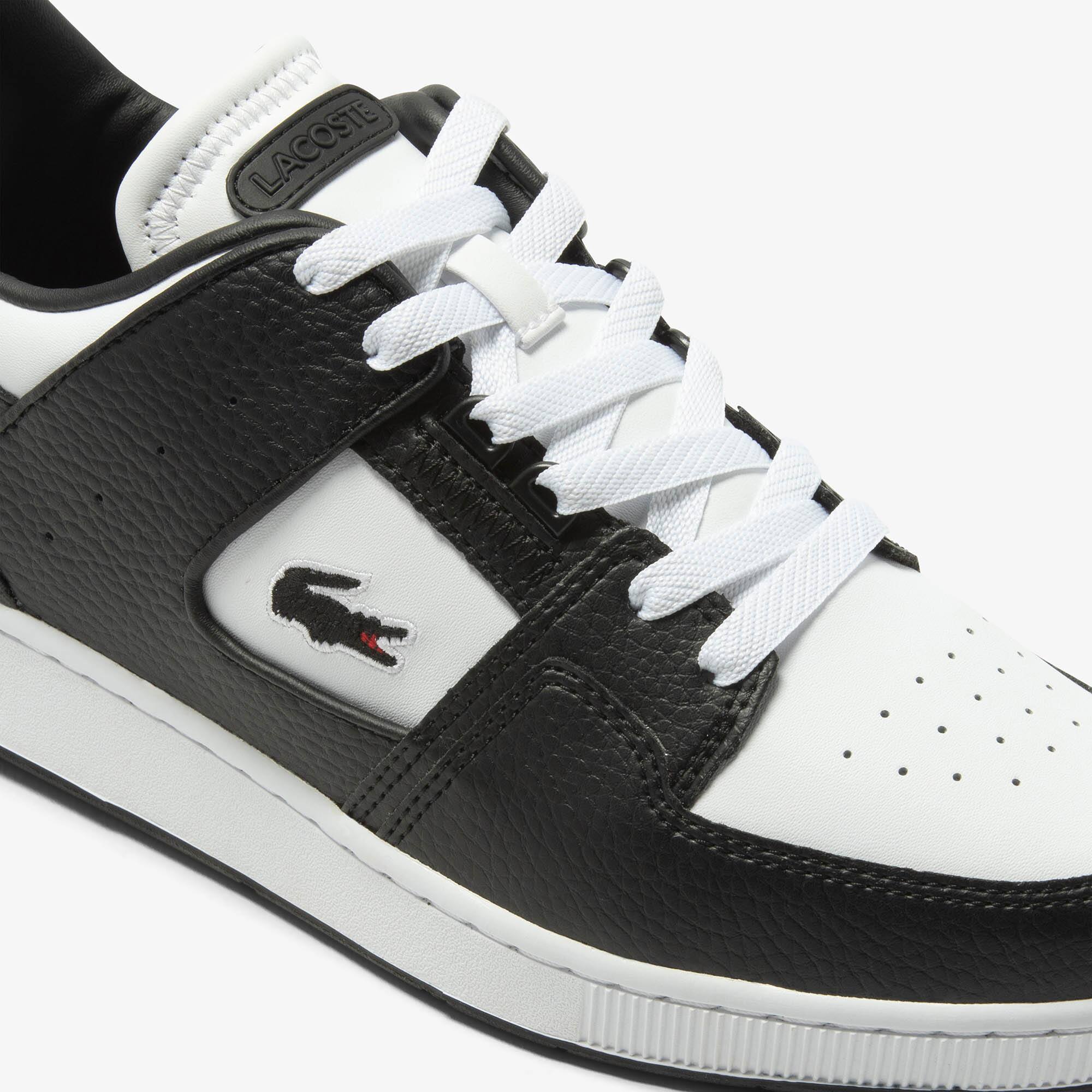 Herren Sneakers Court Cage aus farbigem Kontrast-Leder Sneakers - Weiss - Lacoste - Herren