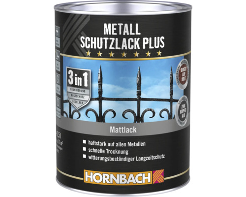 HORNBACH Metaalbeschermingslak Plus Mat Wit 2,5 l