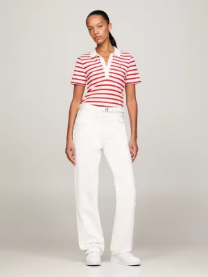 Polo listrada slim fit da coleção 1985