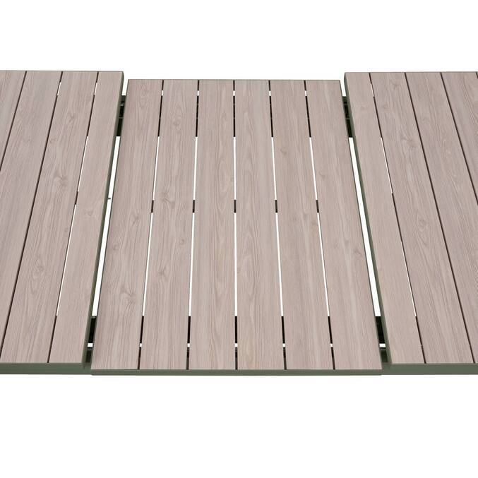 Table de jardin extensible rectangulaire EVASION Lin / Vert laurier