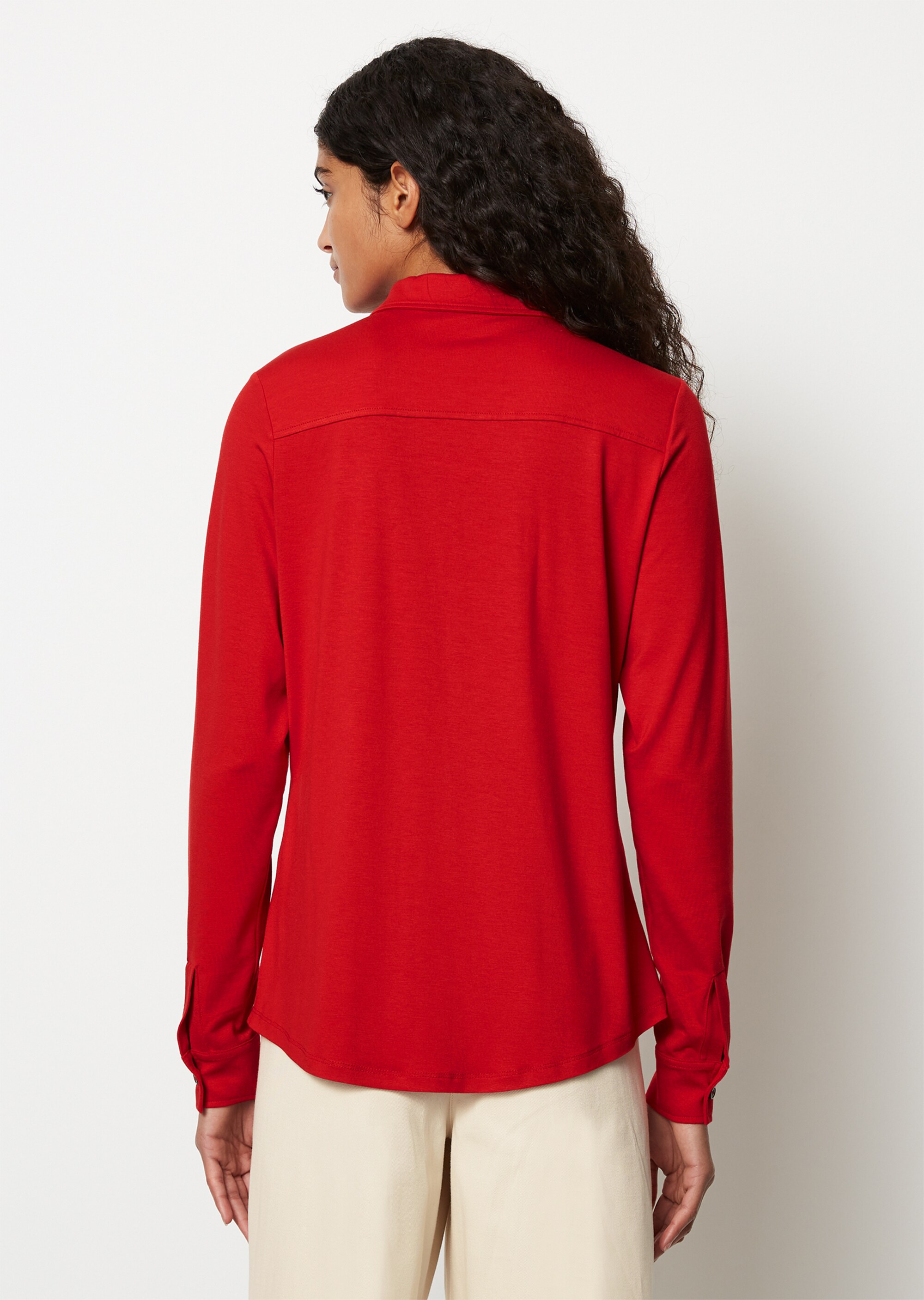 Jersey-Bluse regularaus LENZING™ ECOVERO™