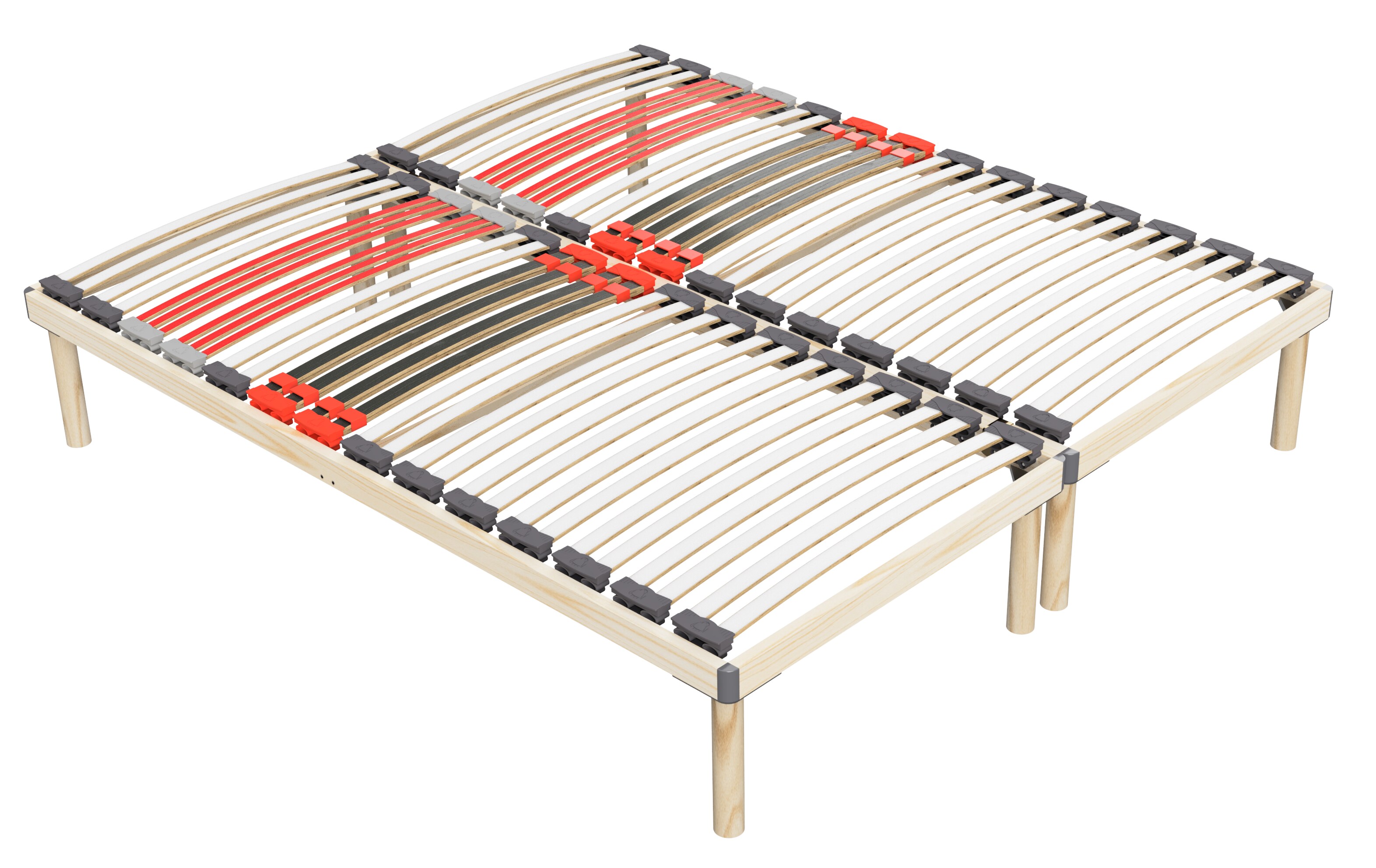 Coemo Hochwertiges Bettgestell mit Lattenrost DORADO 90 x 200 cm Massivholz Buche