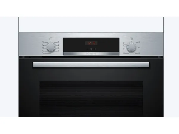 Bosch Serie | 4 HBA534BS3 - Ovn - til indbygning - niche - bredde: 56 cm - dybde: 55 cm - højde: 58.5 cm - med selv-rengøring - Klasse A  - rustfrit stål