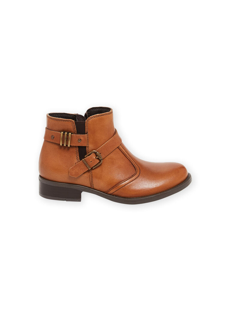 Boots city en cuir