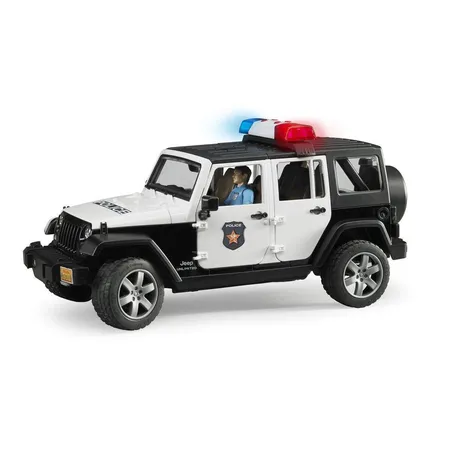 BRUDER® 2526 bworld Jeep Wrangler Unlimited Rubicon Polizeifahrzeug mit Polizist