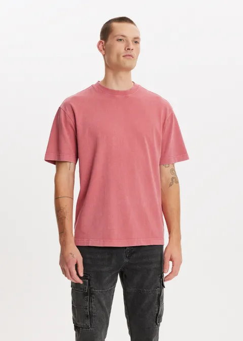 Oversized t-shirt washed rood (KRL.D)