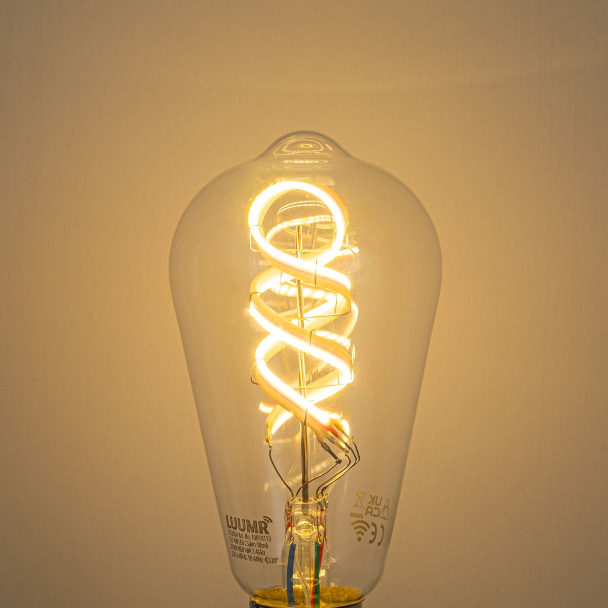 Smart hanglamp wit 50cm incl. Wifi ST64 - Plu