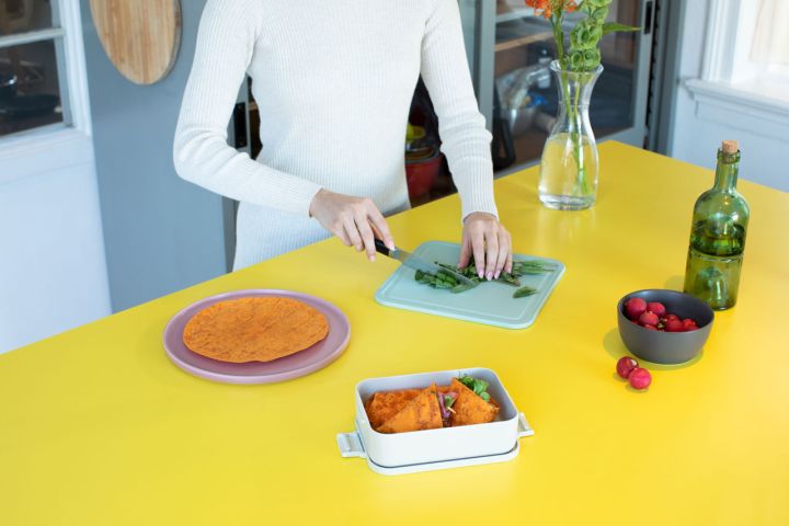 Make & Take Lunchbox Medium, kunststof - Light Grey