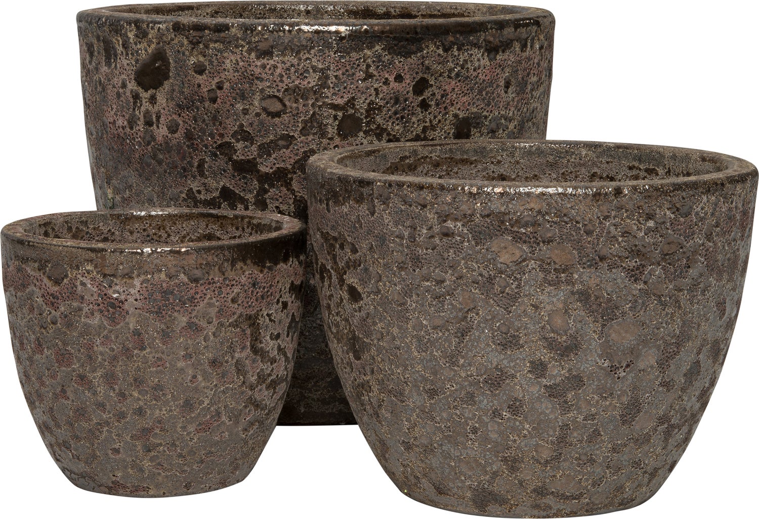 Intratuin bloempot Bubbel bruin D 29 H 23 cm