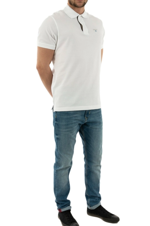 polos barbour mml0012 blanc