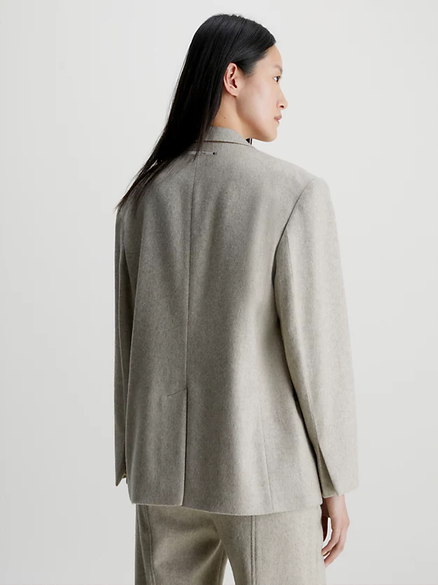 Blazer de lã oversized sob medida