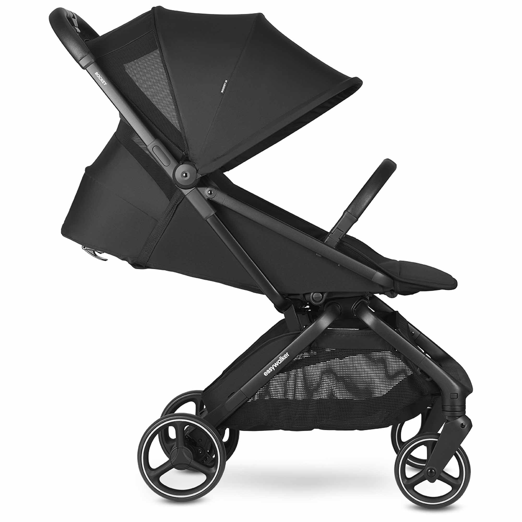 Easywalker Rockey M Pure Black - buggy's - Prénatal