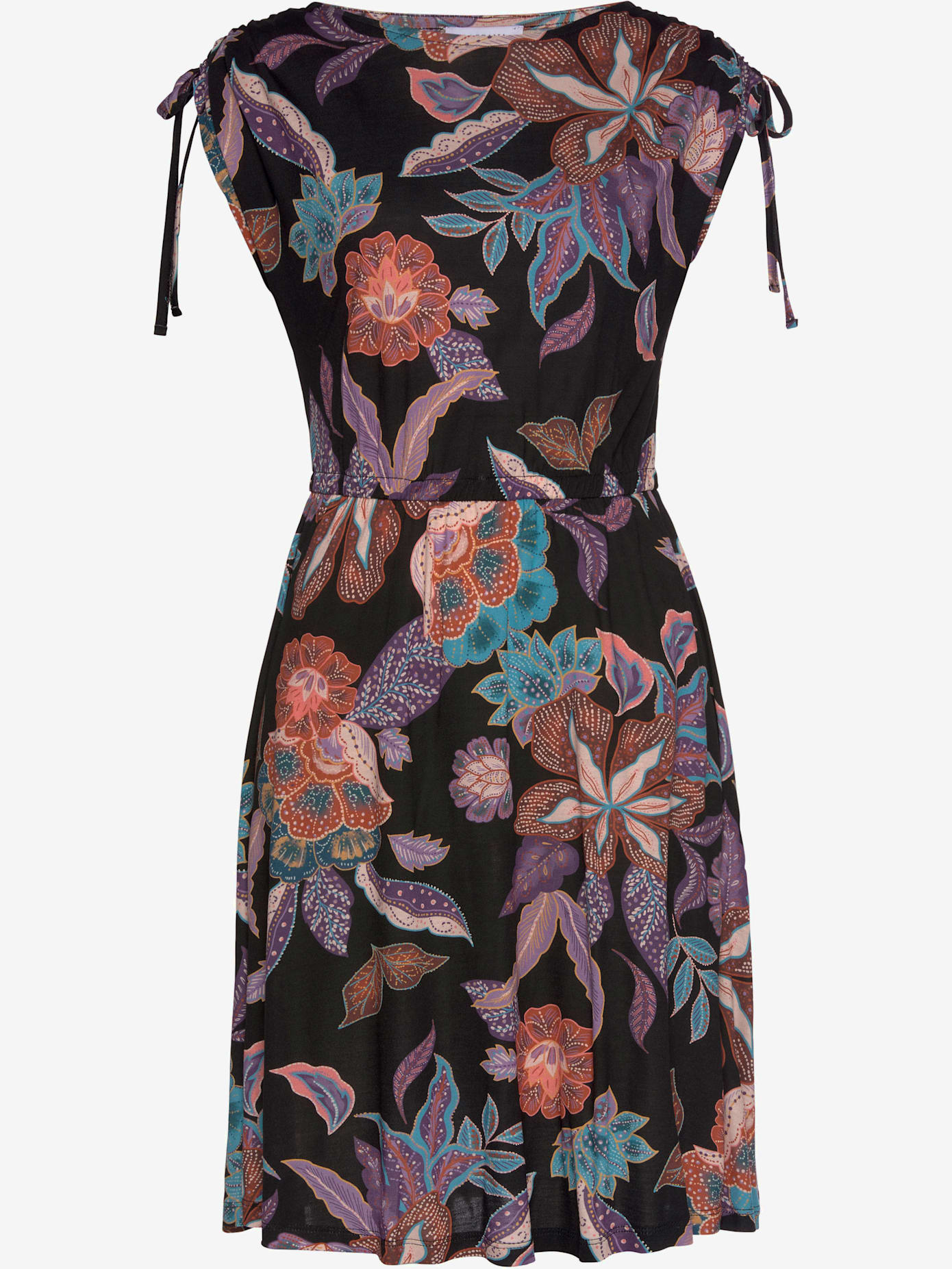 Robe en jersey encolure ronde
