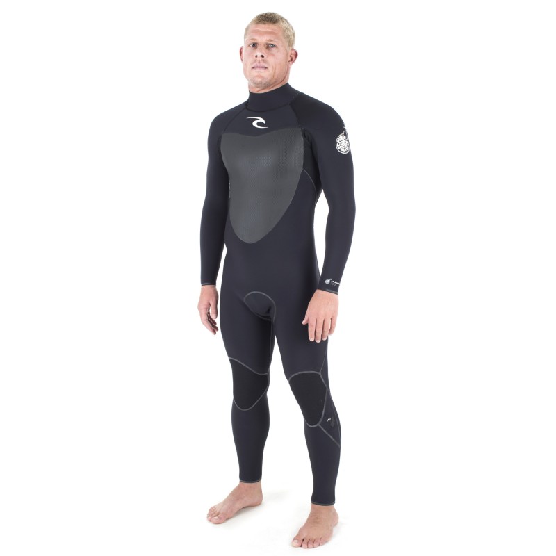 Combinaison Rip Curl Flashbomb 5/3 Back Zip 2017 Black - The Corner Shop