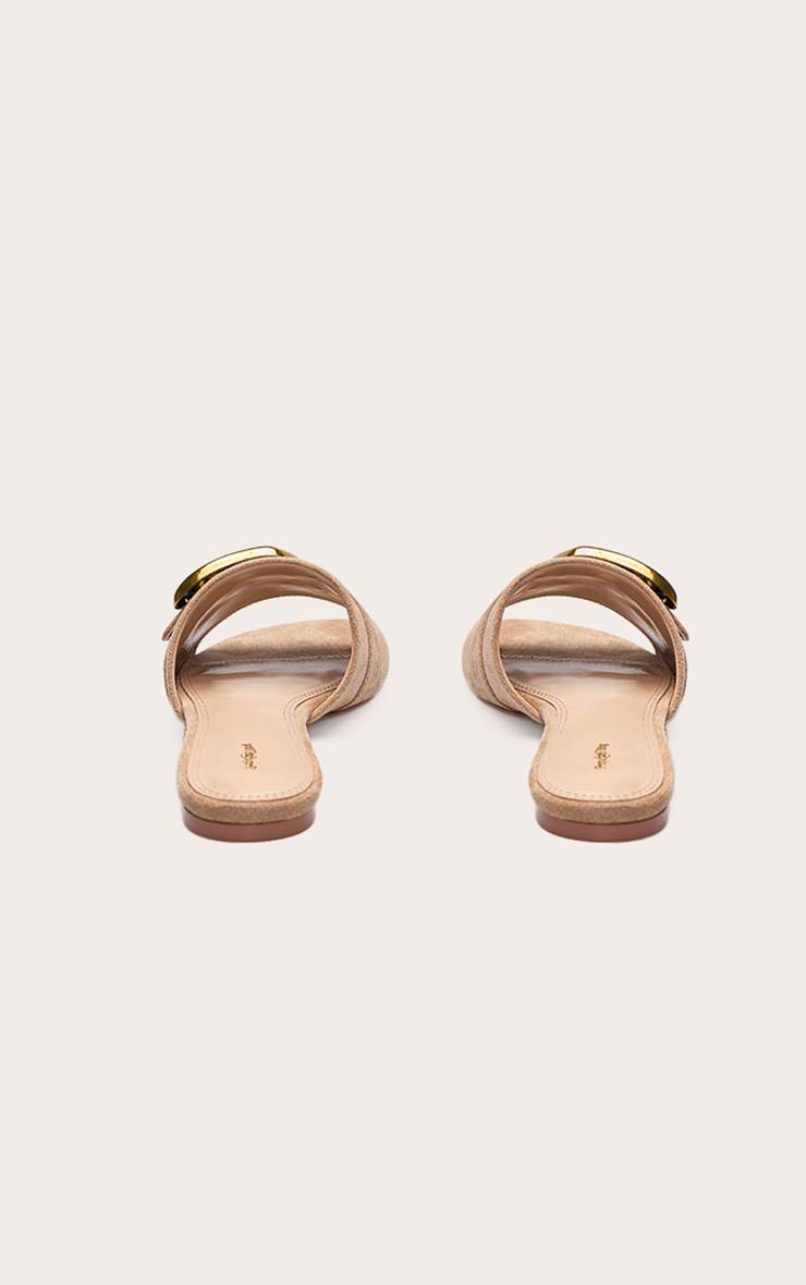 Camel Sandales Mules En Synthétique Avec Détail Boucle