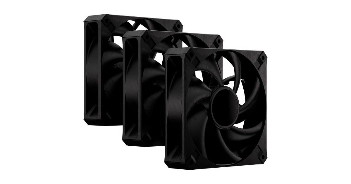 CorsairRS120 MAX Thick case fans  (Zwart, 3 stuks, 120 x 120 x 30 mm, PWM)