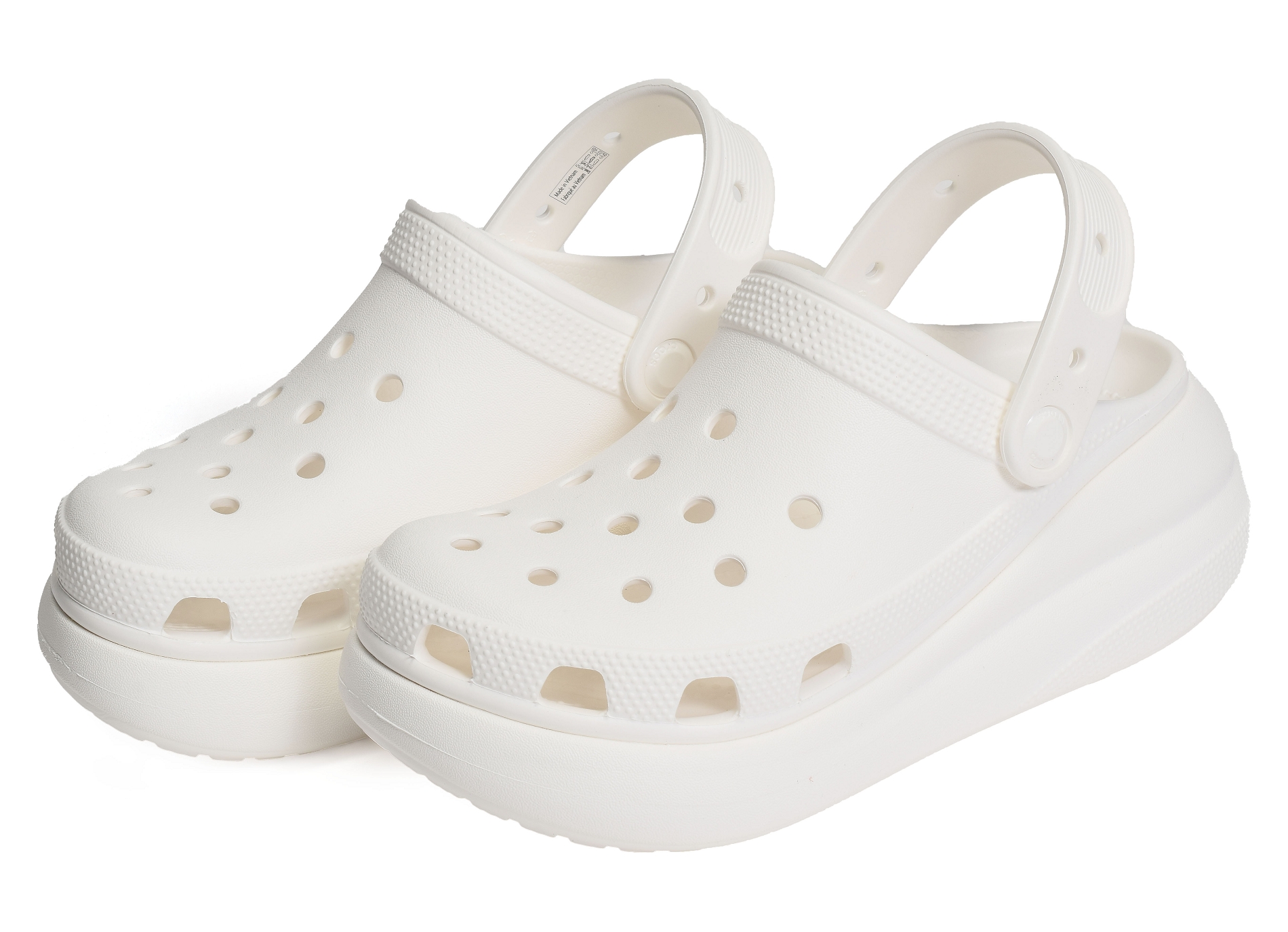 Classic crush clog blanc
