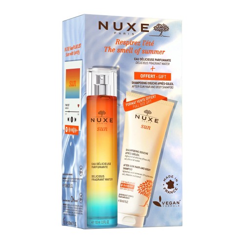 Nuxe Sun Água Deliciosa Perfumada 100ml   OFERTA Shampoo Gel Duche 200ml