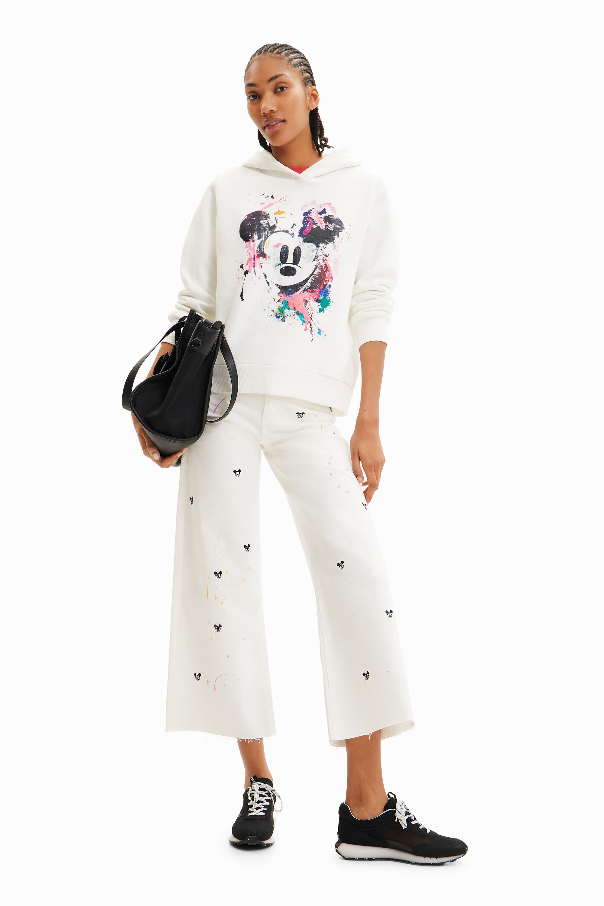 Sweat-shirt Mickey Mouse éclaboussure