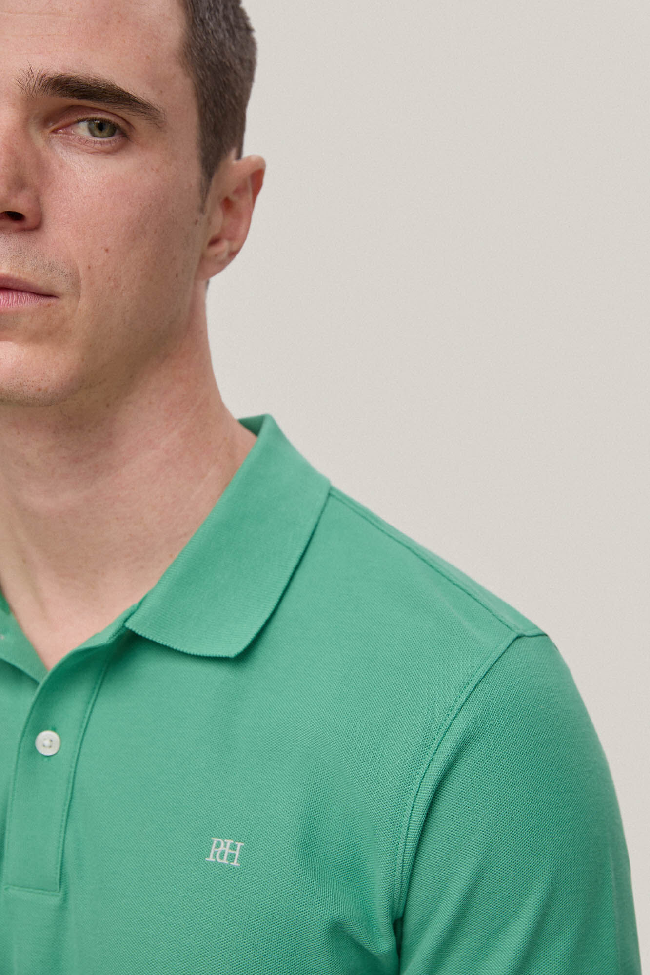 Camisa polo slim fit anti-odor - Verde