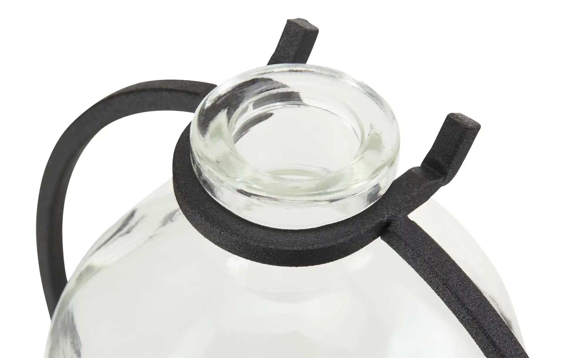 Vase mit Metallständer