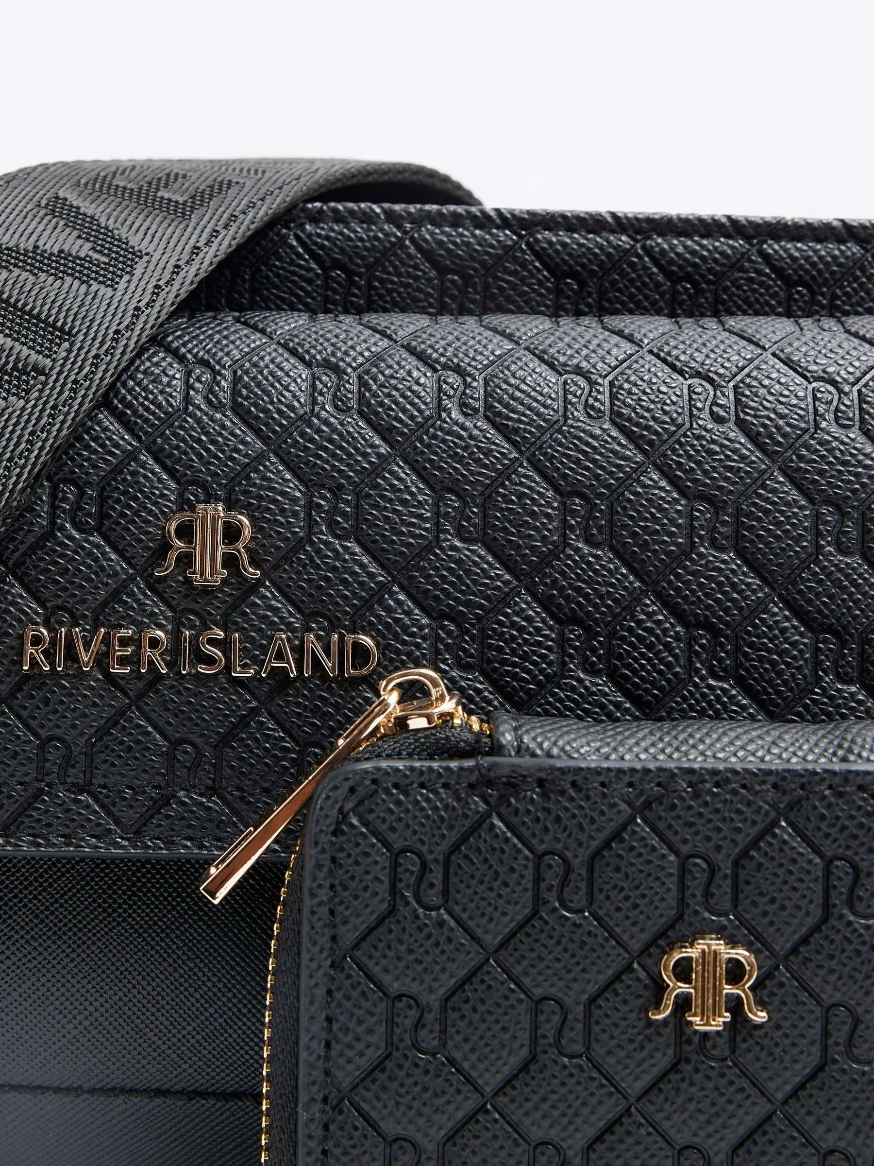 Zwart - River Island Utility Pochette Cross-Body Bag