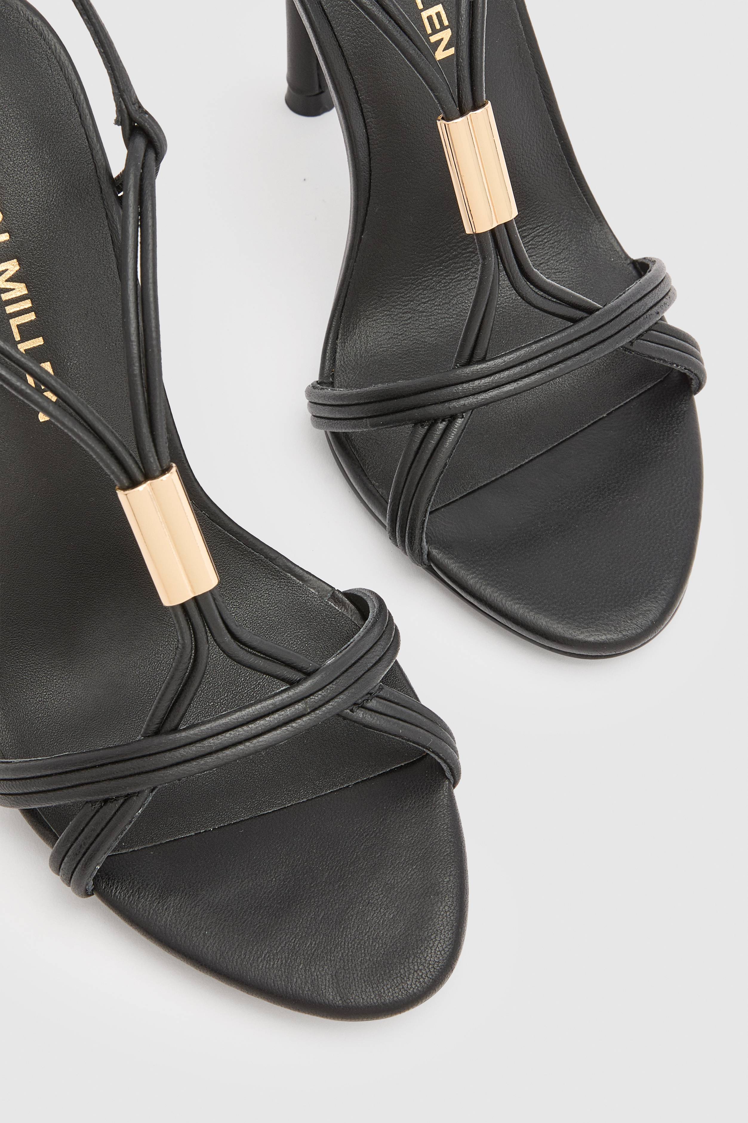 KarenMillen Sandale À Talons En Cuir À Brides