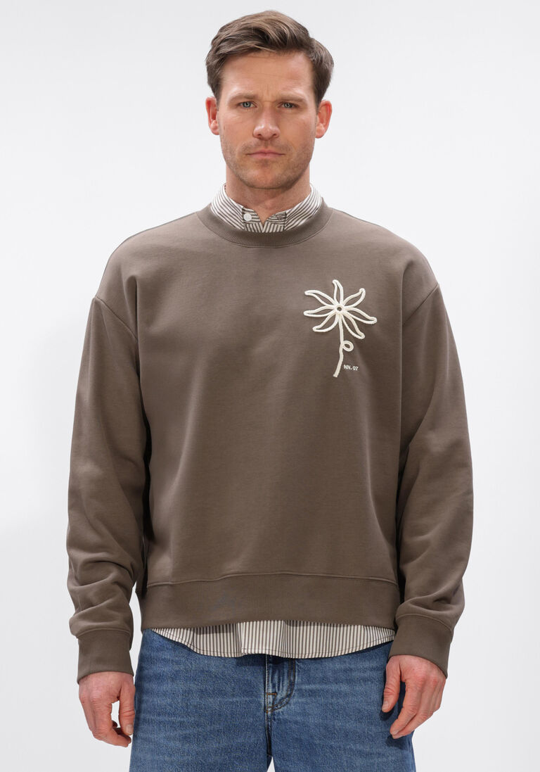 taupe nn.07 sweater david 30014