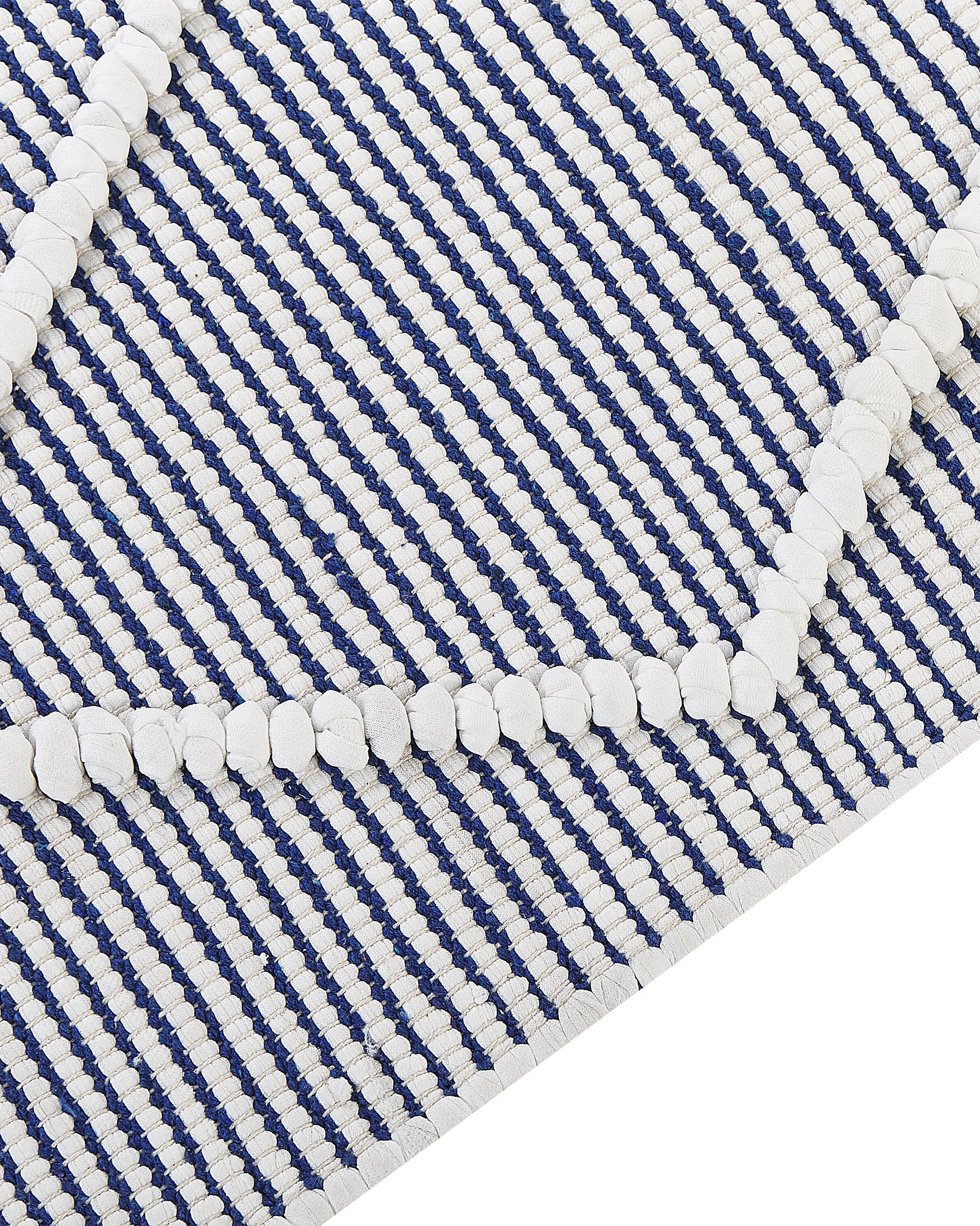 Vloerkleed SYNOPA Blauw 80 x 150 cm Katoen