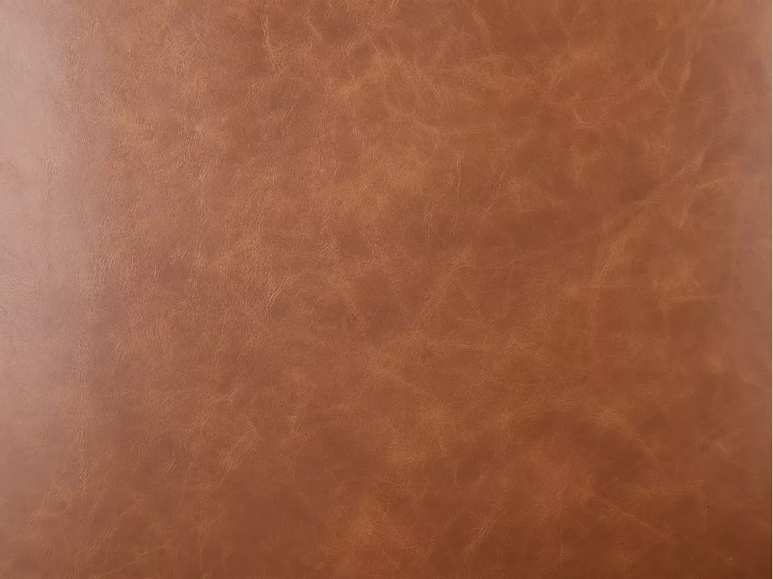Fauteuil en cuir de vachette camel CHESTERFIELD