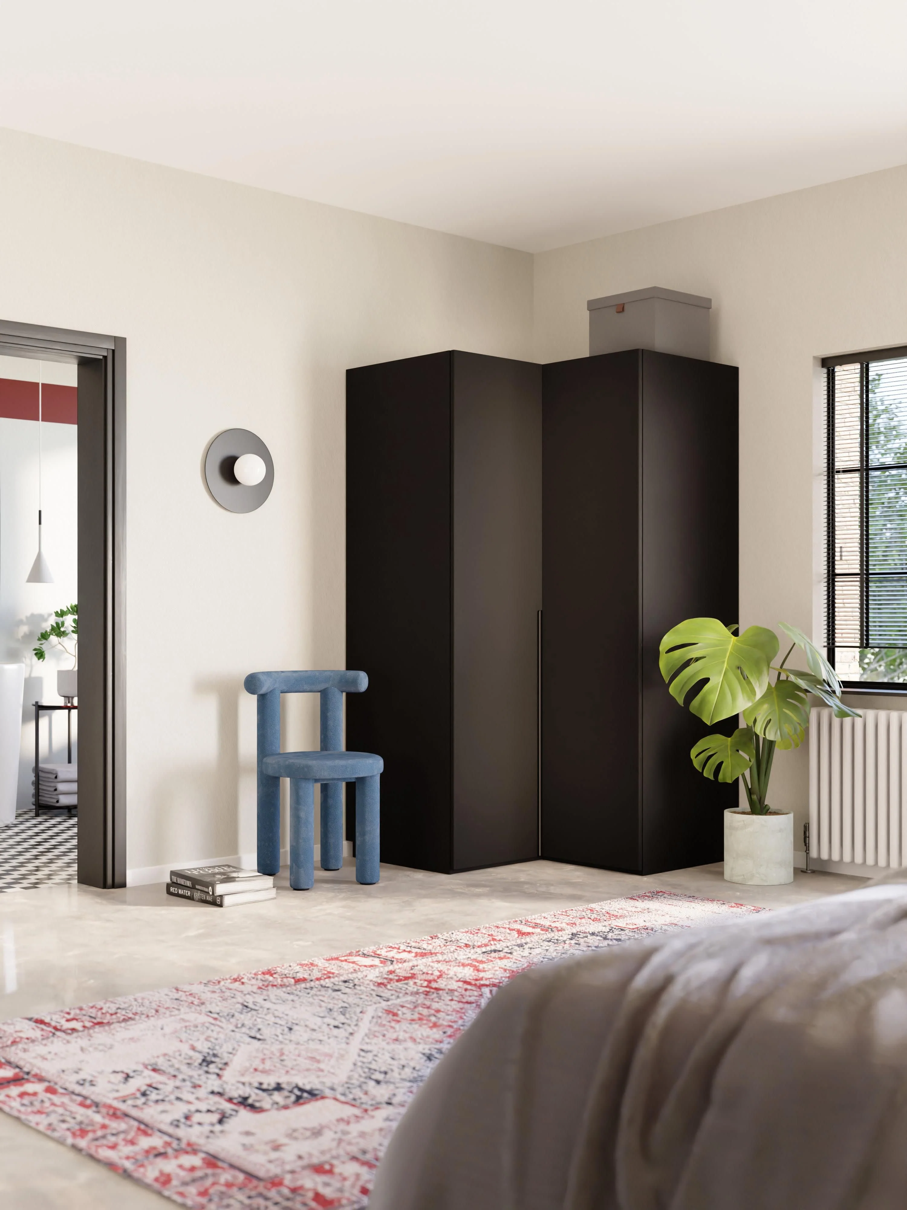 Modulaire hoekkast Leon, 115 cm breed