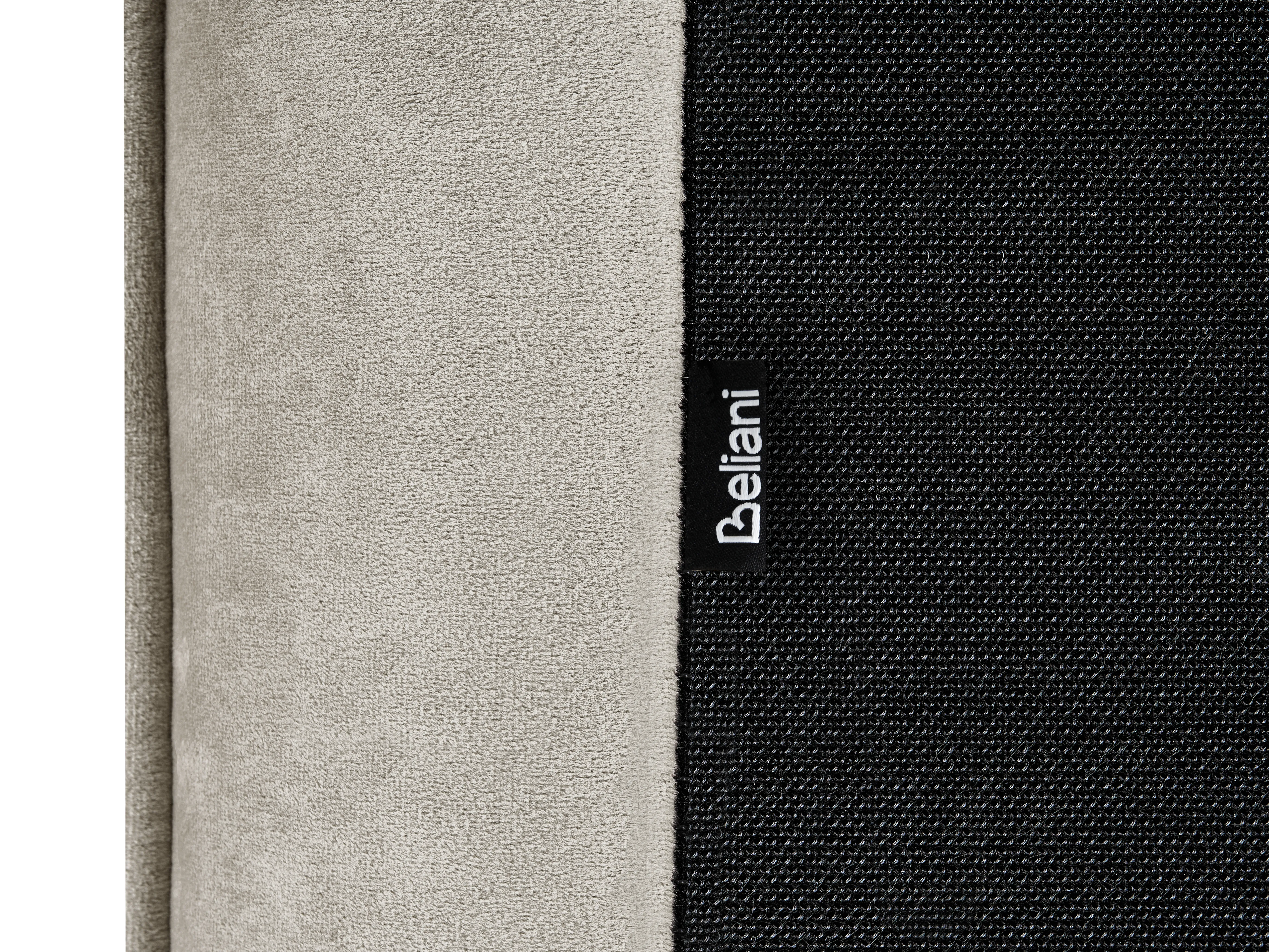Bed Fluweel LAVAUR 160 x 200 cm Taupe