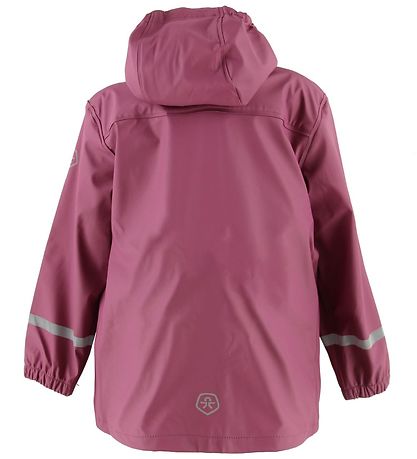 Color Kids Regnjakke - Eldon - PU - MørkRosa