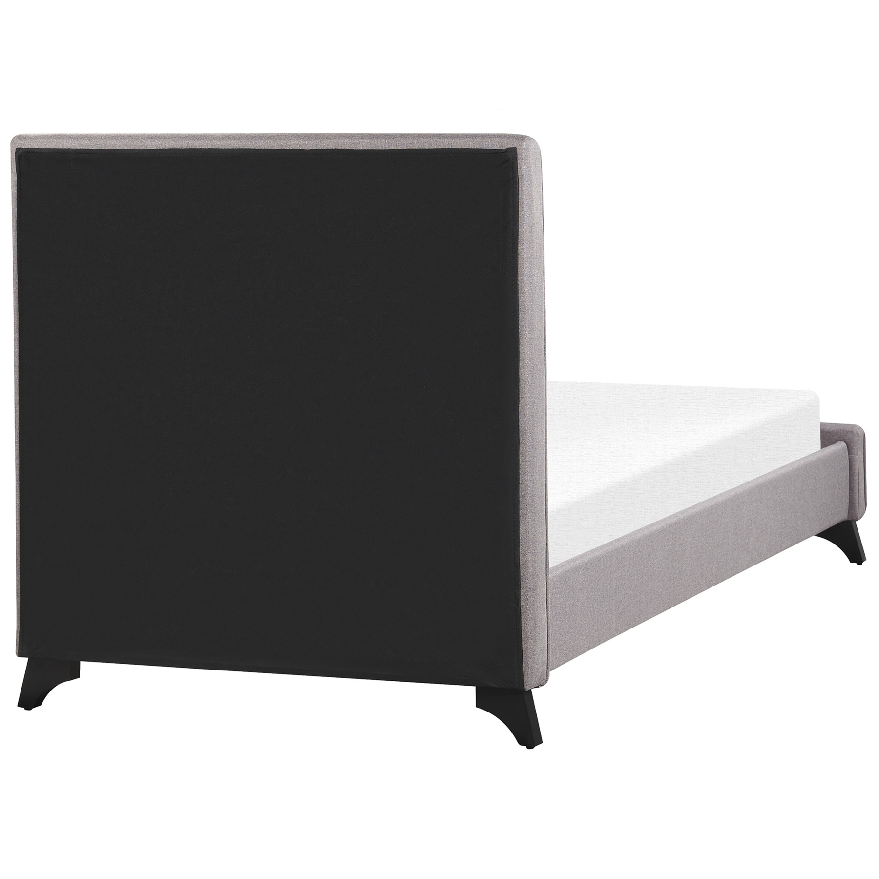 Beliani-AMBASSADOR-Eenpersoonsbed-Grijs-90 x 200 cm-Polyester