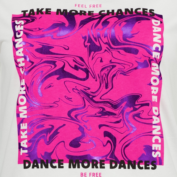 TwoDay dames T-shirt wit met opdruk
