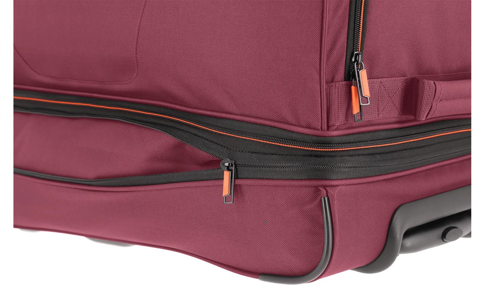 Basics Trolley Reisetasche L erweiterbar, BordeauxReisekoffer