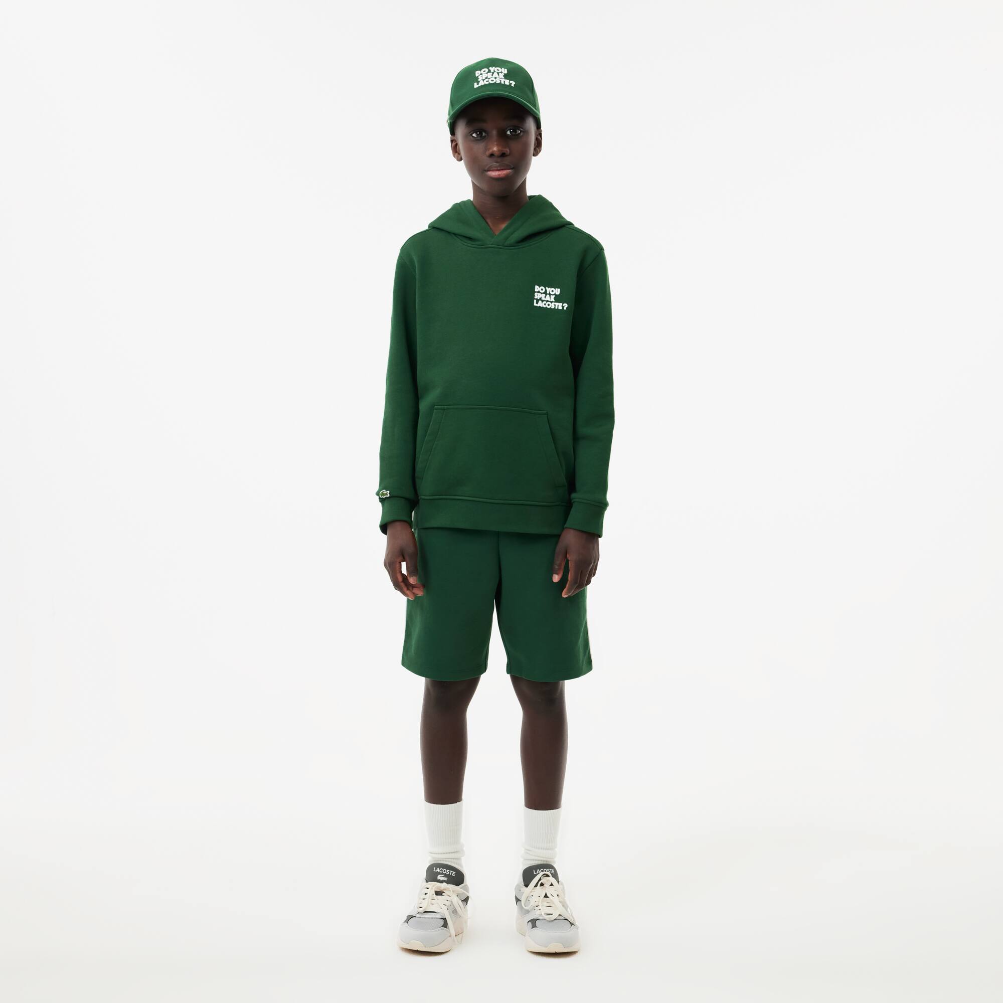 Hoodie mit Aufdruck hinten Pullover & Sweatshirts - Grün - Lacoste - Kinder