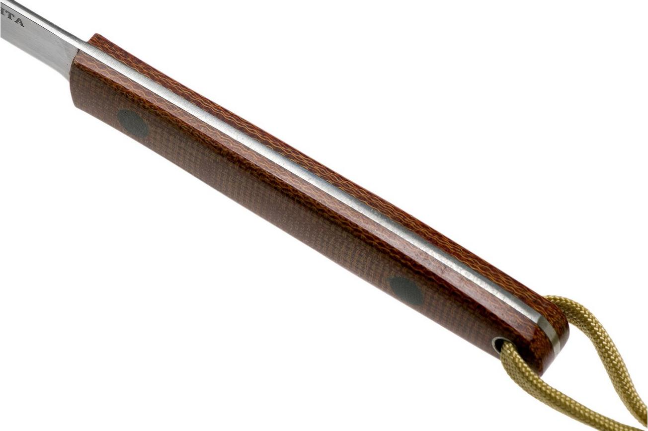 Ohta OFB SS 50 Natural Canvas Micarta vaststaand mes