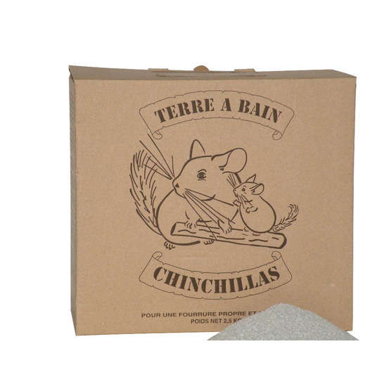 Terre à bain chinchillas : 2,5 kg