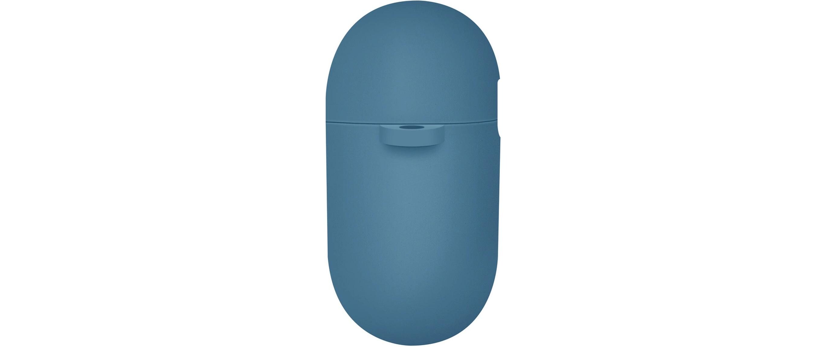 Transportcase Nexo Silikon AirPod 4th Generation BlauAirPodcase mit Haken zur Befestigung (4Gen)