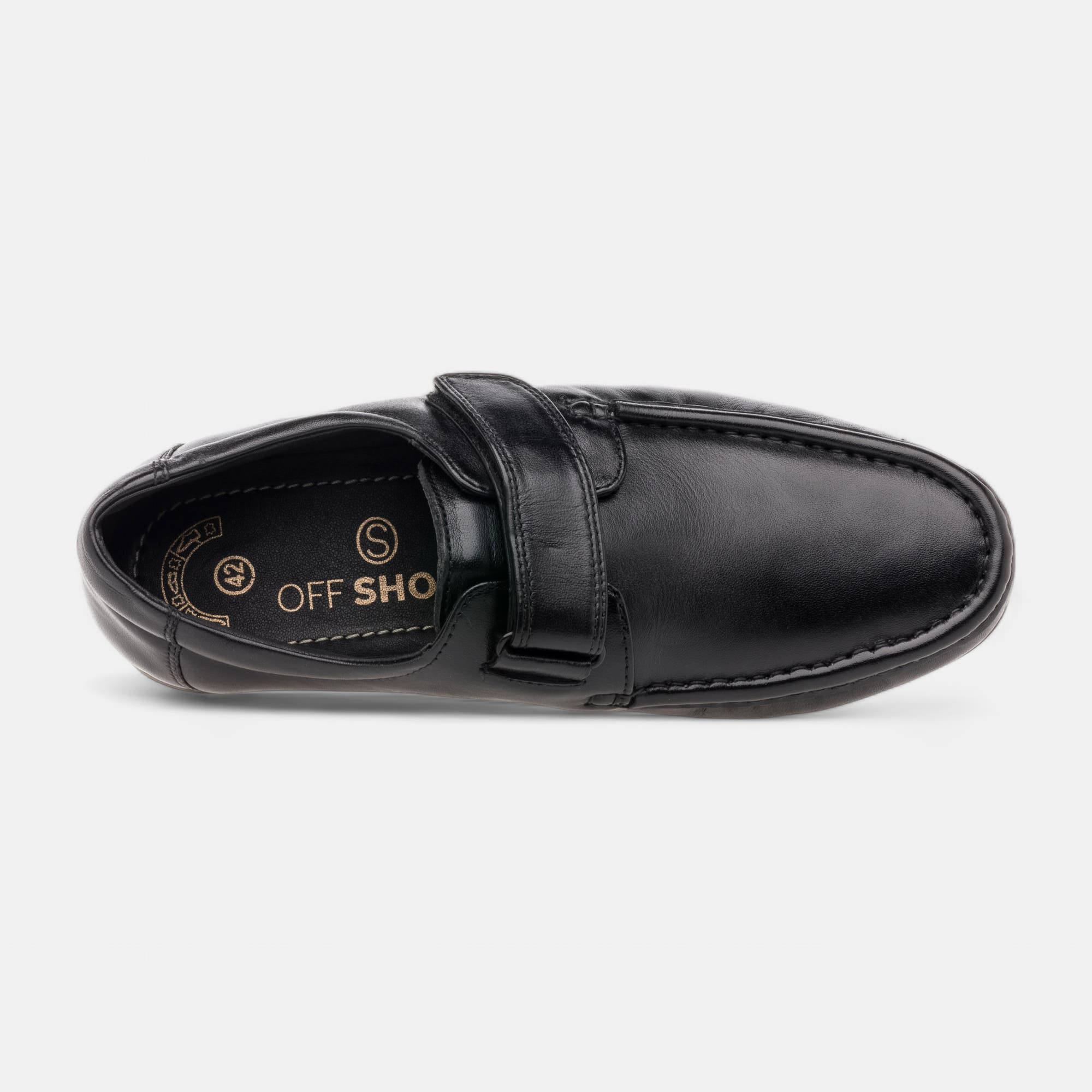 Mocassins Homme en cuir noir