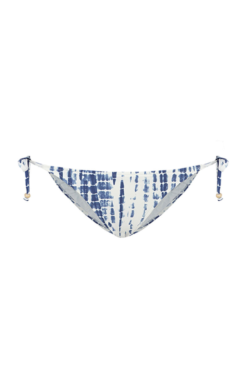 Calcinha de biquíni azul tie-dye - estampa