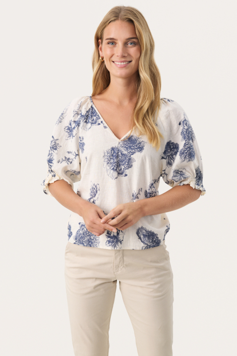 Part Two ecru dames blouse