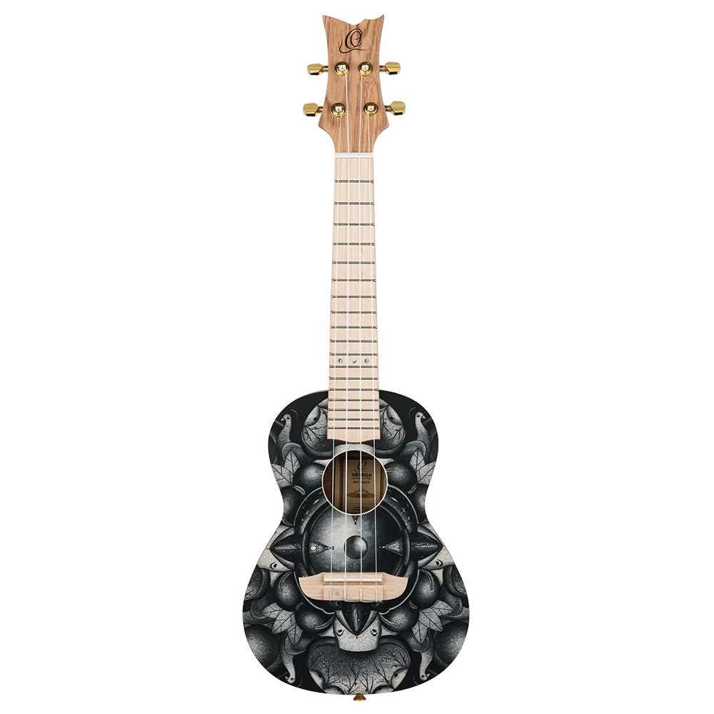 Ortega RUAR-BI Art Series Concert Size Ukulele Birds concert ukelele