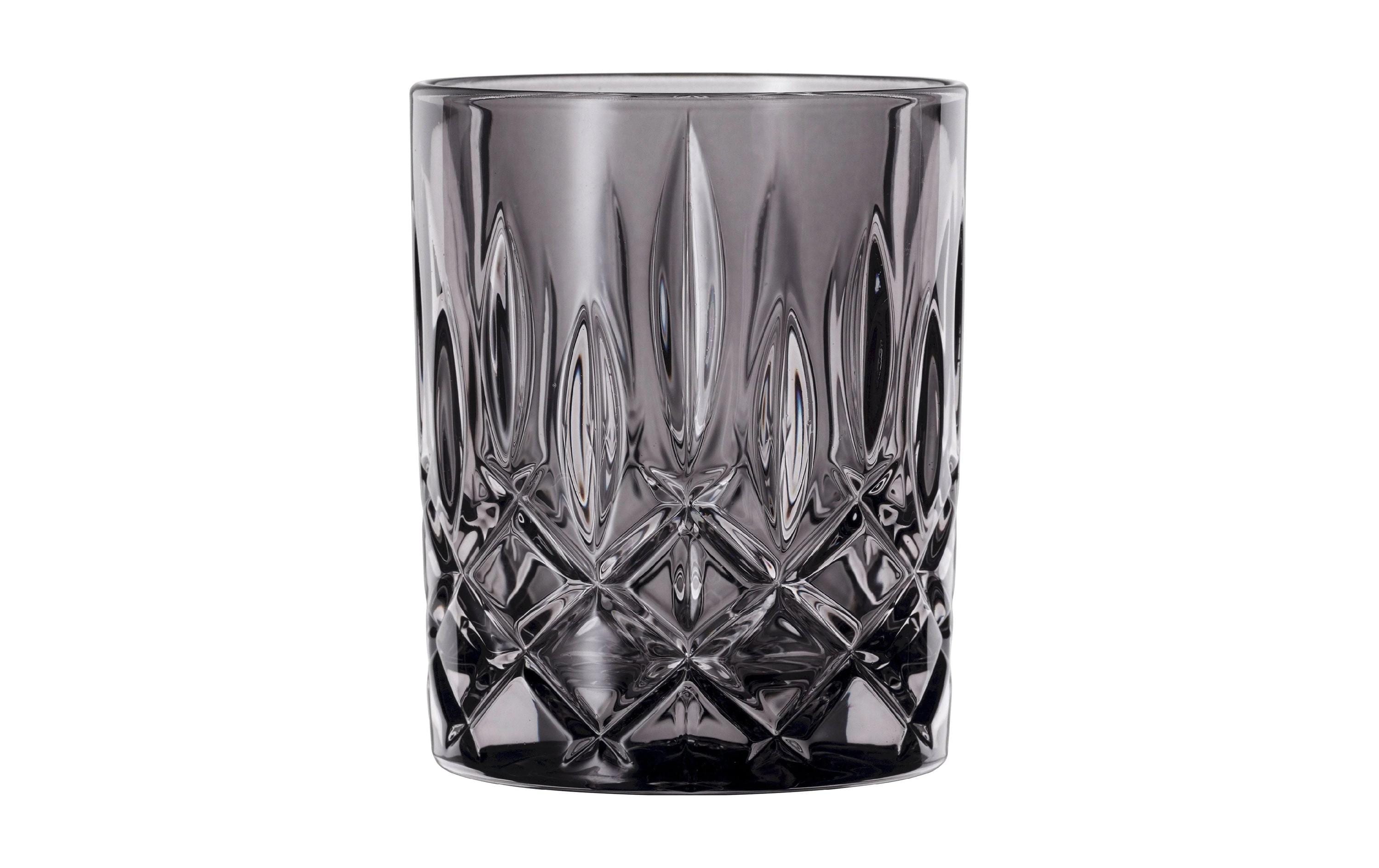 Whiskyglas NOBLESSE TUMBLER DA WHISKY, Rauchgrau, 2 StückSet mit zwei Kristall-Whiskygläsern in Rauchgrau