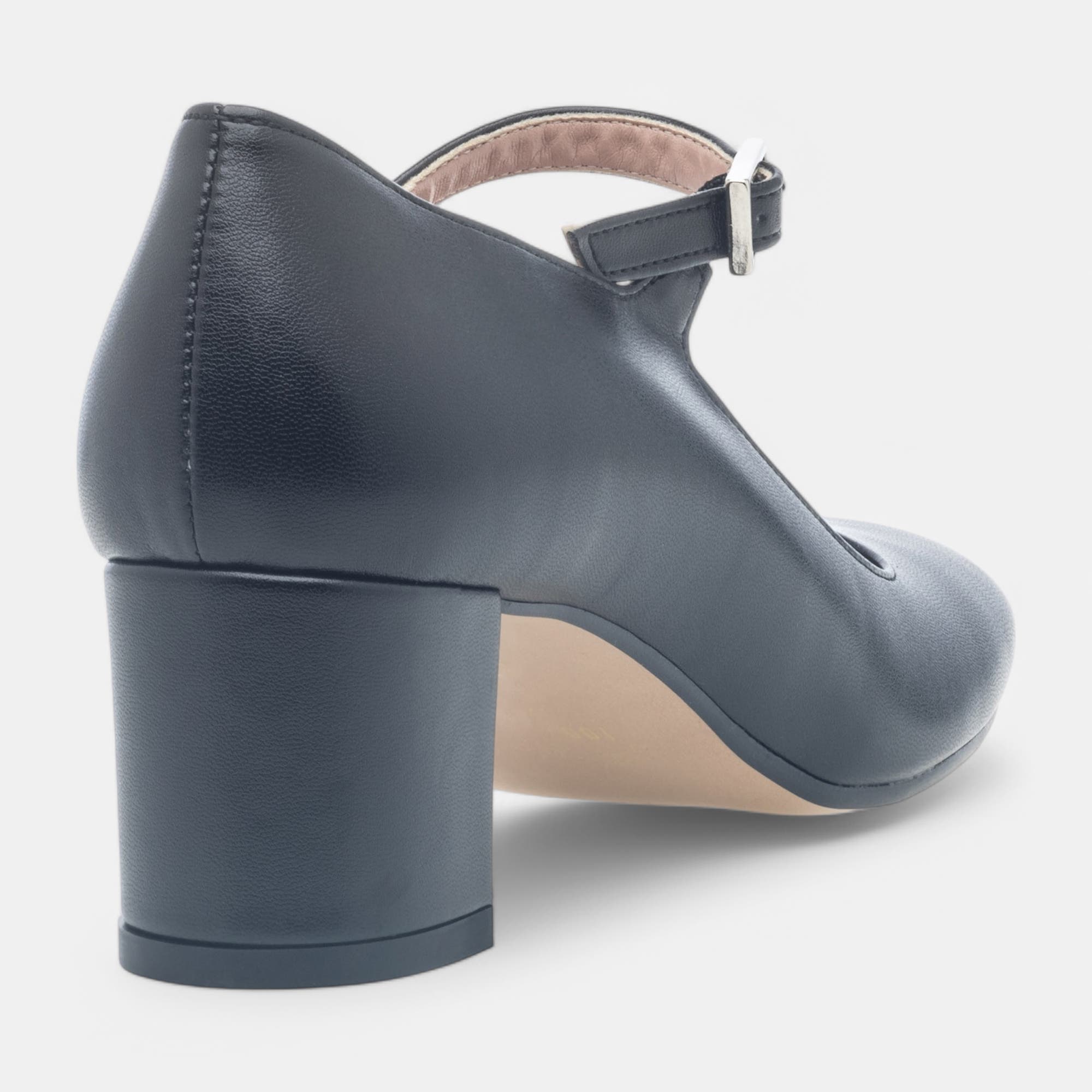 Babies à talon Femme noir