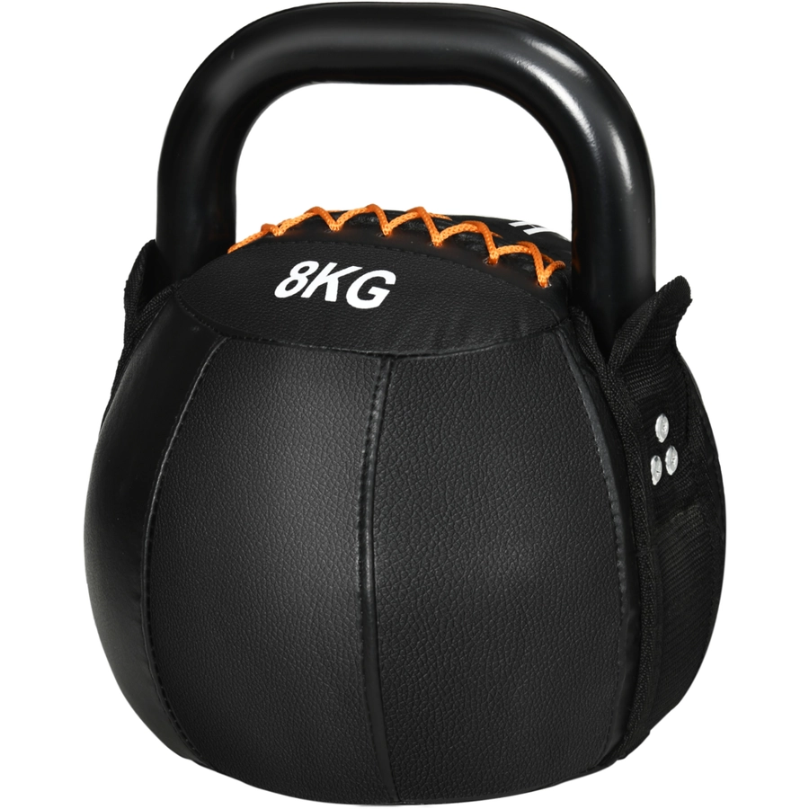 HOMCOM Kettlebell mit Griff schwarz