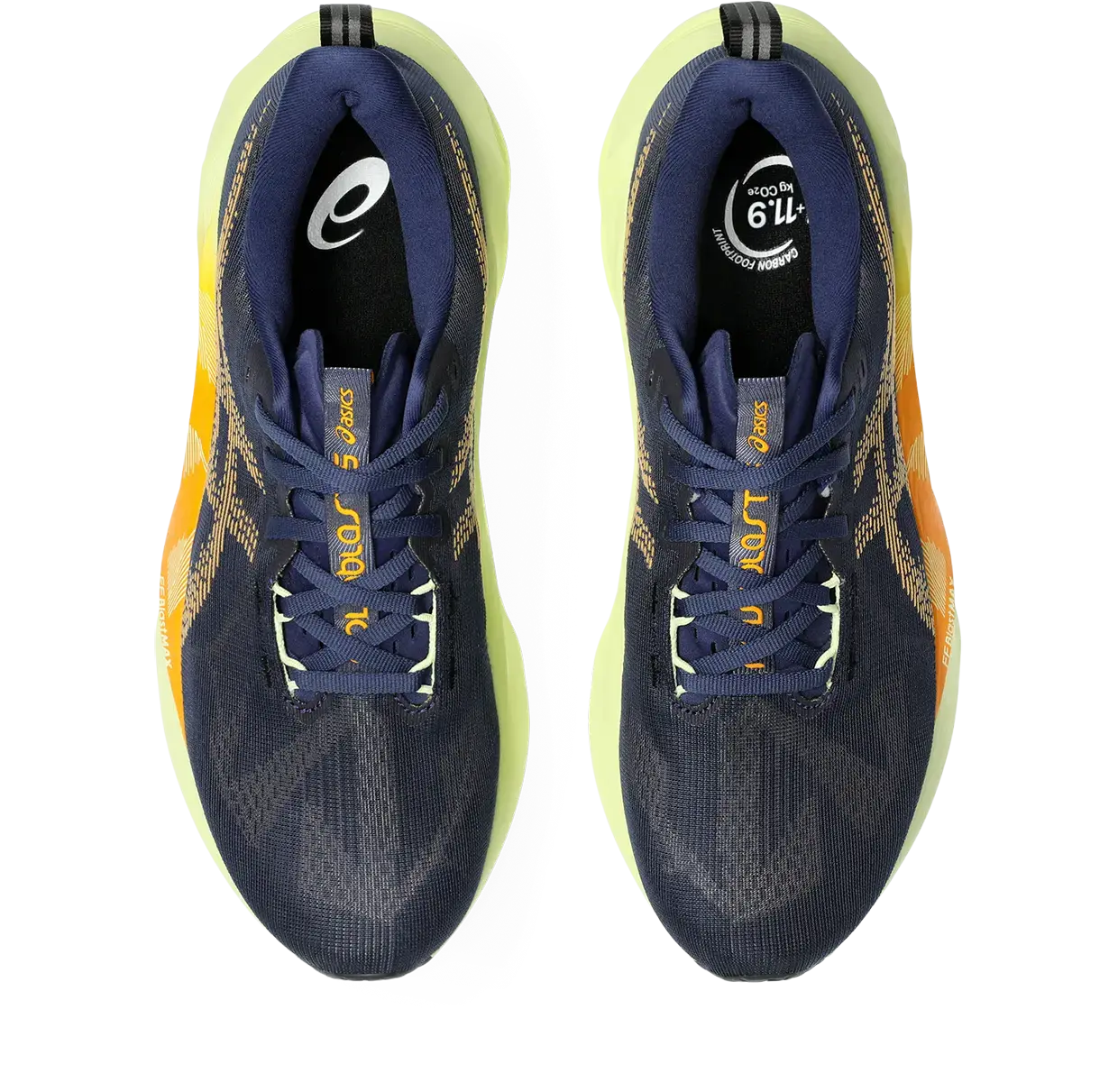 ASICS Novablast 5 Hardloopschoenen Donkerblauw/Oranje Heren