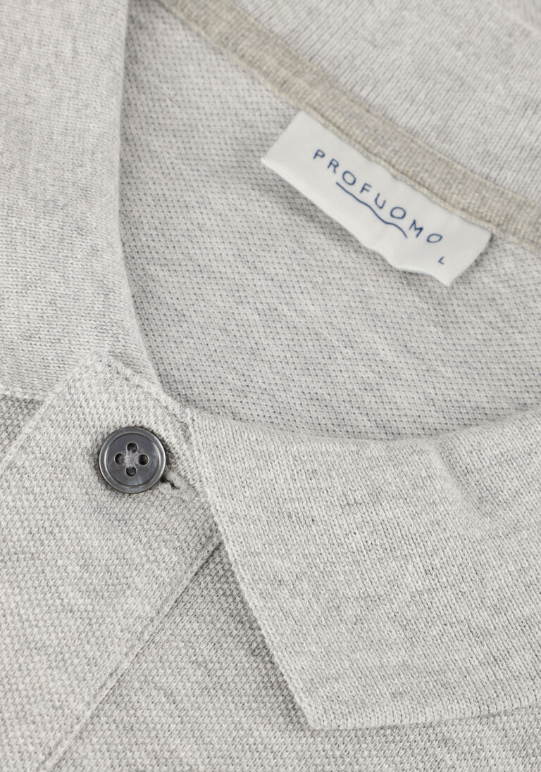 PROFUOMO grijze profuomo polo polo short sleeve